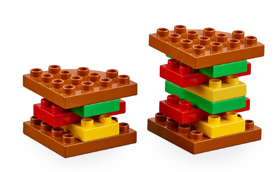 Café+ Double Up Inspiration Image | LEGO Preschool Café+ Lessons